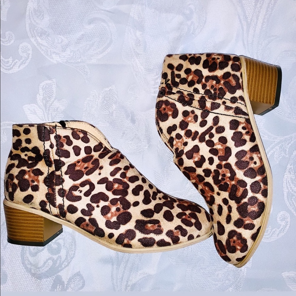 Cheetah Print Booties